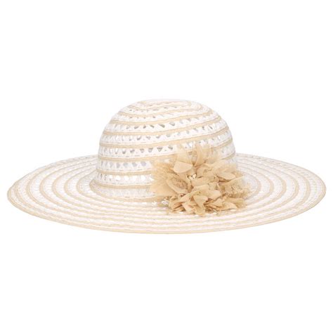 Cappello a tesa larga Cotone beige 